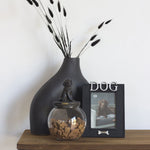 Fotolijst staand ‘DOG‘ hond zwart/zilver