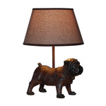 Lamp Buldog bruin