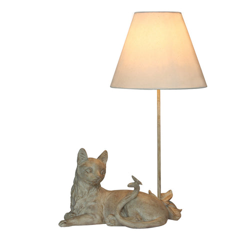 Lamp kat met vlinder